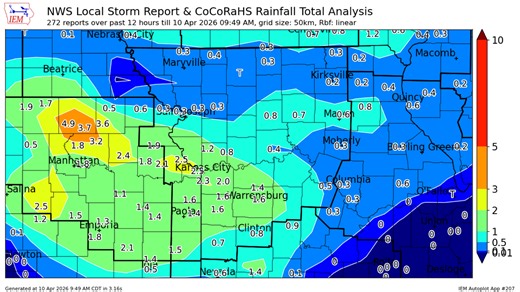 Downpours dumped 2  inches of rain around KC. See totals — plus weekend forecast