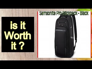 Samsonite Pro Backpack - Black Features - Important Information