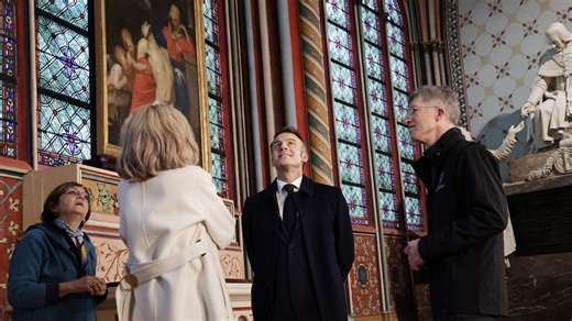 Macron leads grand tour of restored Notre Dame