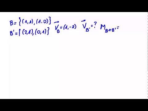 Vector spaces. Change of basis. Change of basis matrix