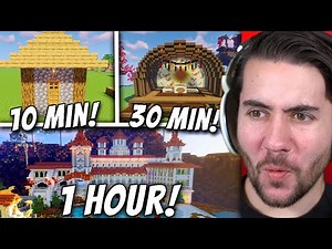 Flipping Minecraft Bases in 1 Hour, 30 Minutes and 10 Minutes