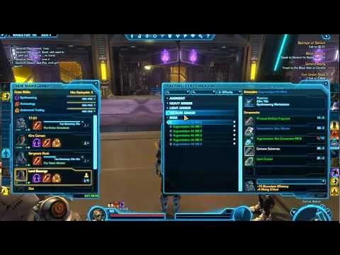SWTOR - Patch 1.3 Augmentation Kits Guide (Synthweaver)