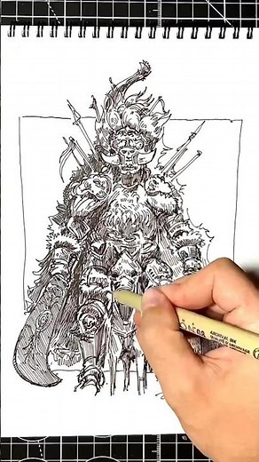 RADAHN | daily drawing | Elden Ring 🖋️🔥 #radahn #radahneldenring #drawing