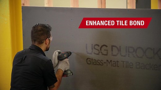 USG Durock Brand 5/8 in. x 4 ft. x 8 ft. Glass-Mat Tile Backerboard 22186244008