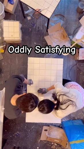 Oddly Satisfying | Tile Table Making!!