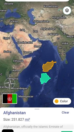 Botswana,[ 🆚 Afgansthan Size Comparison #editing #map #geography #subscribe