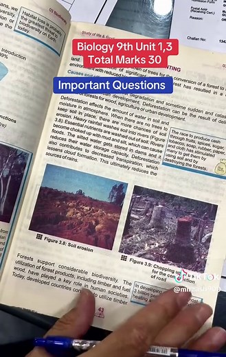 Important Biology Questions for 9th Grade Students