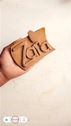 How Custom Name Plates Saved My Friendship #diy #shorts #clay