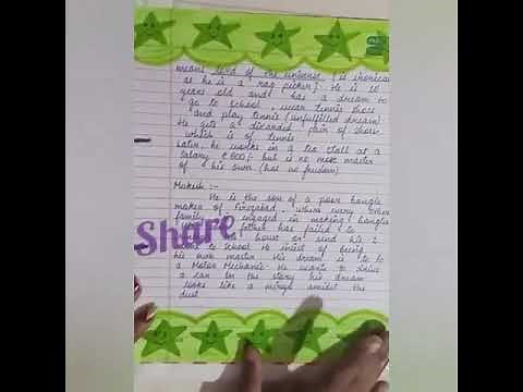 English Project file | Lost Spring | Anees Jung | Class12th ‪@MiniGallery03‬ #MiniGallery03