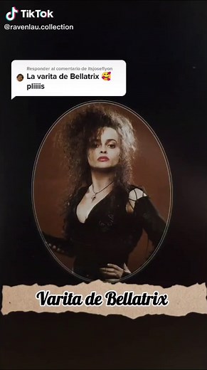 Responder a @itsjoseflyon varita de Bellatrix Lestrange ☺️ #bellatrixlestrange #varitasharrypotter #varita #potterhead