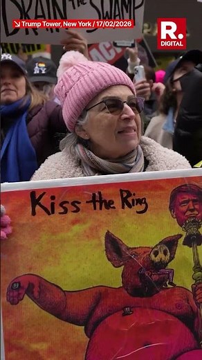 US: Hundreds Rally Against Donald Trump On Presidents Day In New York