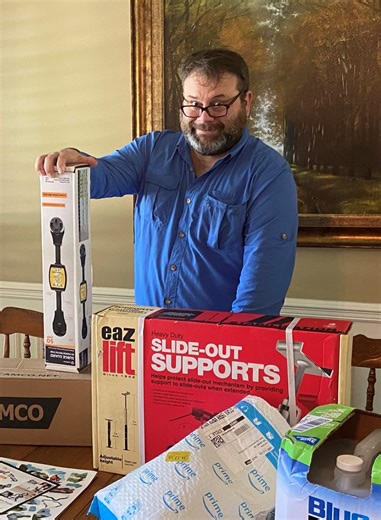 Watch Camco Eaz-Lift RV Slide Out Supports - OPen and Review on Amazon Live