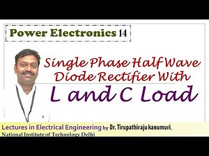 PE14 Single Phase Half Wave Diode Rectifier With L and C Load