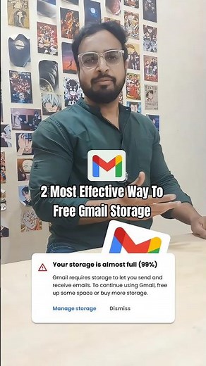 2 Most Effective Way To Free Gmail Storage 🔥☑️ #gmail #shorts #gmailaccount #storagefull #tricks