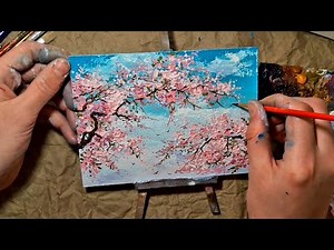 SAKURA Masterpiece Art 2022 | HOW TO PAINT A CHERRY BLOSSOM TREE | Wow Art Oil Painting Tutorial