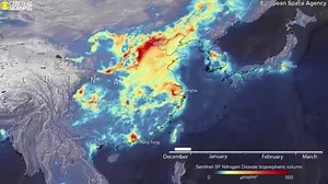 595K views · 740 reactions | Satellite footage shows a dramatic reduction in air pollution over China and Italy between December 2019 and March 2020 amid the coronavirus outbreak | CBS Mornings | Facebook