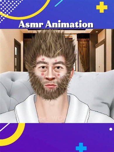 Asmr Animation Face Treatment And Cleaning #asmr #animation #facetreatment #vairaltiktok #relaxingvideo