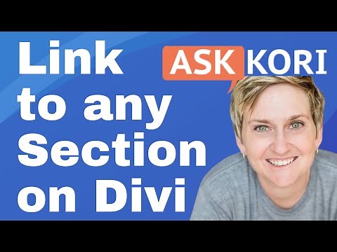 Link to any section in Divi - Adding Anchor Links in Divi