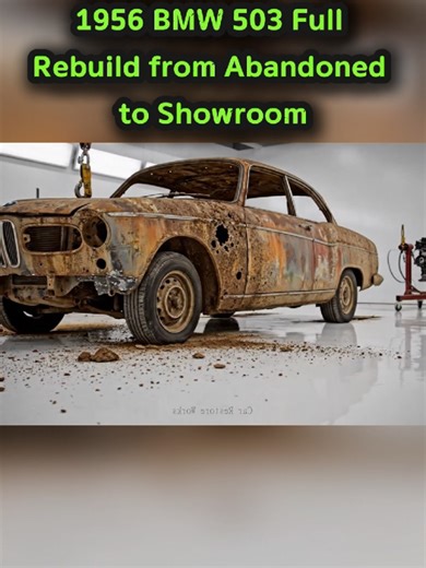 1956 BMW 503 Full Restoration Abandoned to Showroom #restoration #Abandoned #usa #satisfying #Supercar