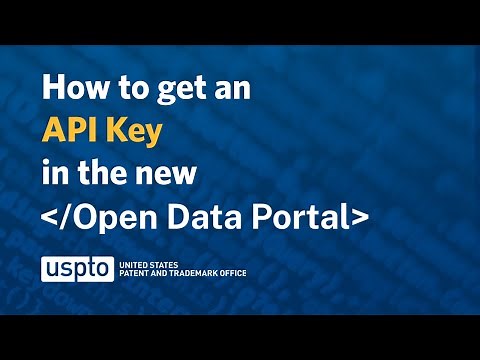 How to get your Open Data Portal API Key