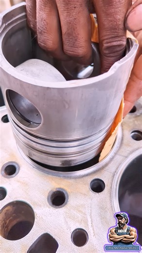 Piston & Paper Method for Liner Clearance | Professional Engine Check #mechanic #engine #how #shorts