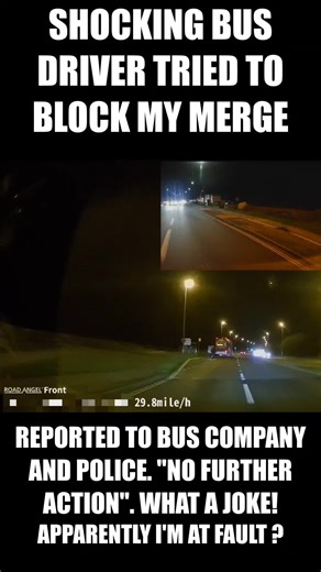 Bus Blocking Merge Incident Reported to Police