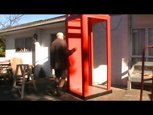 Assembling our red telephone booth