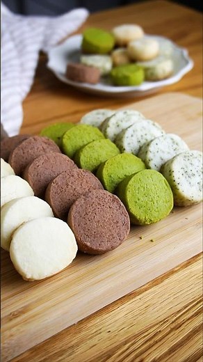 材料3つ！アイスボックスクッキー作り方！ #food
