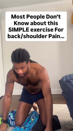 If you have back pain use this simple exercise to help get rid of it… - - If you’re tired of feeling rundown and broken, you should DM me “FIX” or go to my link in my bio and fill out the Client intake form and get a free call consult | MORE THAN HUMAN LLC
