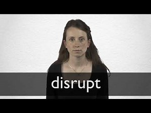 How to pronounce DISRUPT in British English