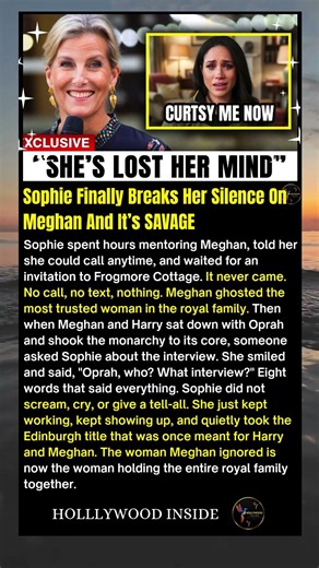 Sophie Finally Breaks Her Silence On Meghan And It’s SAVAGE #shorts