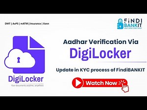 Aadhaar Verification via DigiLocker | FindiBANKIT Agent KYC Guide 2025 #Digilocker