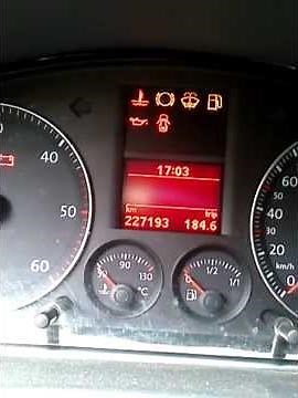Service Anzeiger bei einen VW Touran (04) zurückstellen