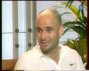 Agassi Mathieu French Open 2002