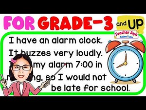 Grade 3 and up- Reading Lesson | Learn to Read | Reading tutorial | Practice Reading | Teacher Aya