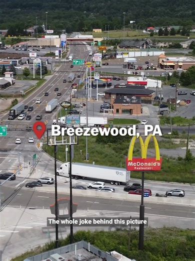 Unpacking the Iconic Breezewood, PA Photo