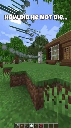 How did he not die. #minecraft