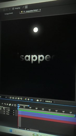 Light Bulb Text Animation After Effects Tutorial (24 FPS)
