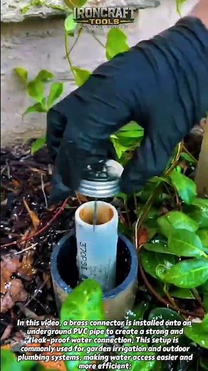 Underground PVC Water Line Fix in Seconds! #Plumbing #DIY #HomeImprovement