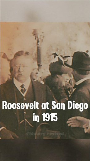 Theodore Roosevelt at San Diego Exposition, 1915 - Restored Footage