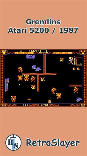 Gremlins Gameplay Atari 5200