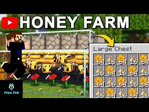 The BEST Minecraft Honey Farm Tutorial 🐝 | Step-by-Step Honey and Honeycomb Farm Guide!