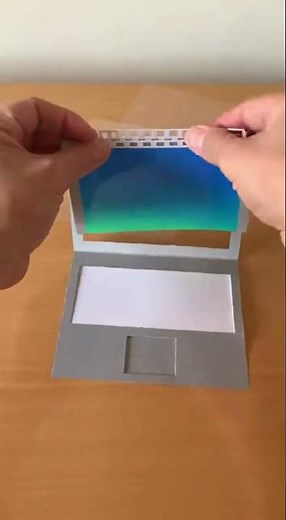 💻DIY Paper Computer🗒️!? Build Your Own Mini Tech Gadget #papercrafts #diytech #paperart