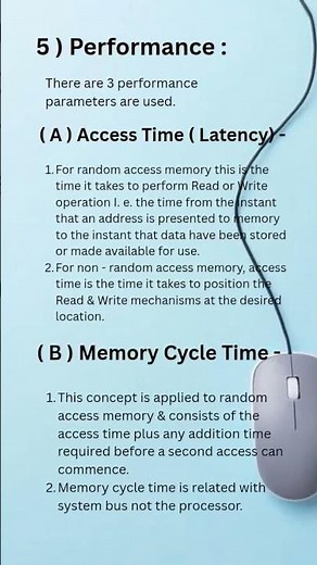 Characteristics of memory system in computer organization and architecture part 3
