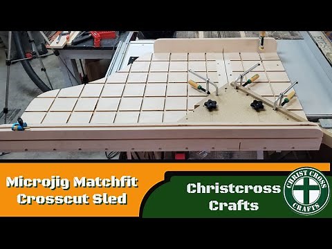 Tablesaw Crosscut Sled Featuring Microjig Matchfit Dovetail System