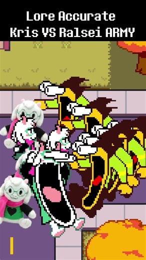 Lore Accurate Kris Vs Ralsei ARMY (Deltarune) #shorts #fyp