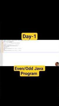 😱 90% Beginners Fail This Java Program! Even or Odd Number Check 🚀 | Day 1 Java Challenge #shorts
