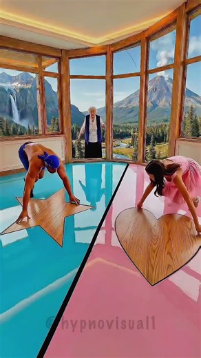 Ice vs Lava Floor Transformation 😱 Luxury Epoxy Design #epoxy #floor #resin #satisfying #shorts