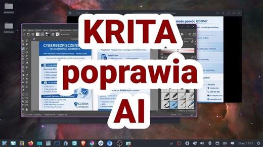 Krita poprawia AI proste zmiany zdjęć grafik bezpłatny program grafika animacja 2D poradnik podstaw | Dariusz Gołębiowski