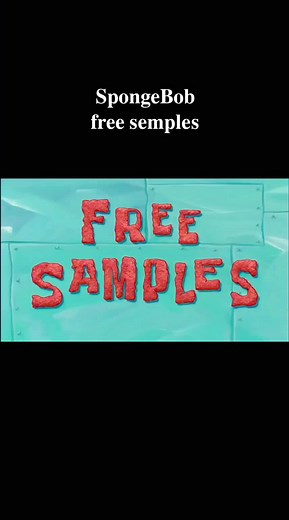 SpongeBob Free Samples for Kids